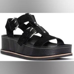 Donald J. Pliner Black Platform Sandals New